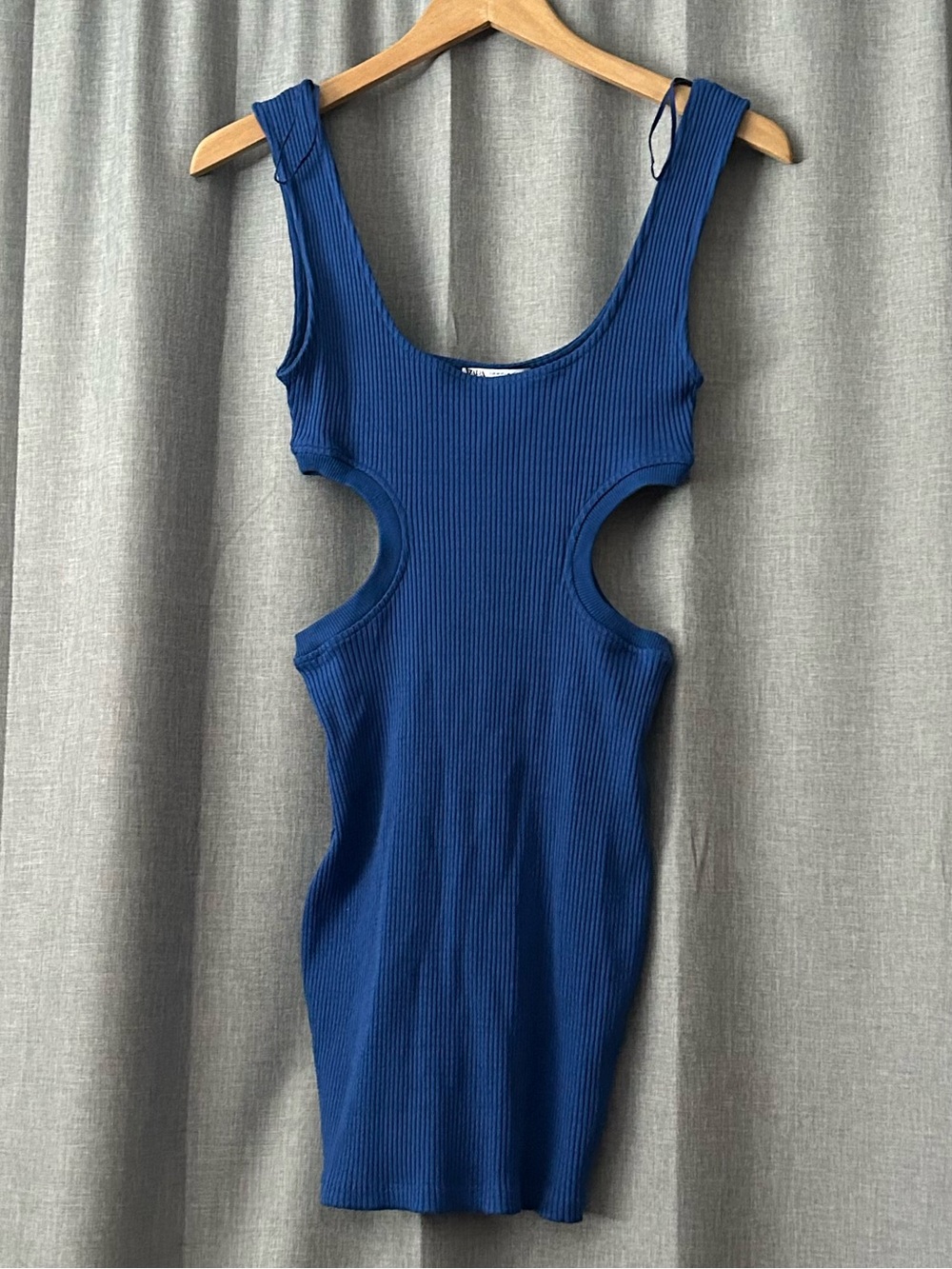 Zara Ribbed Cutout Mini Dress